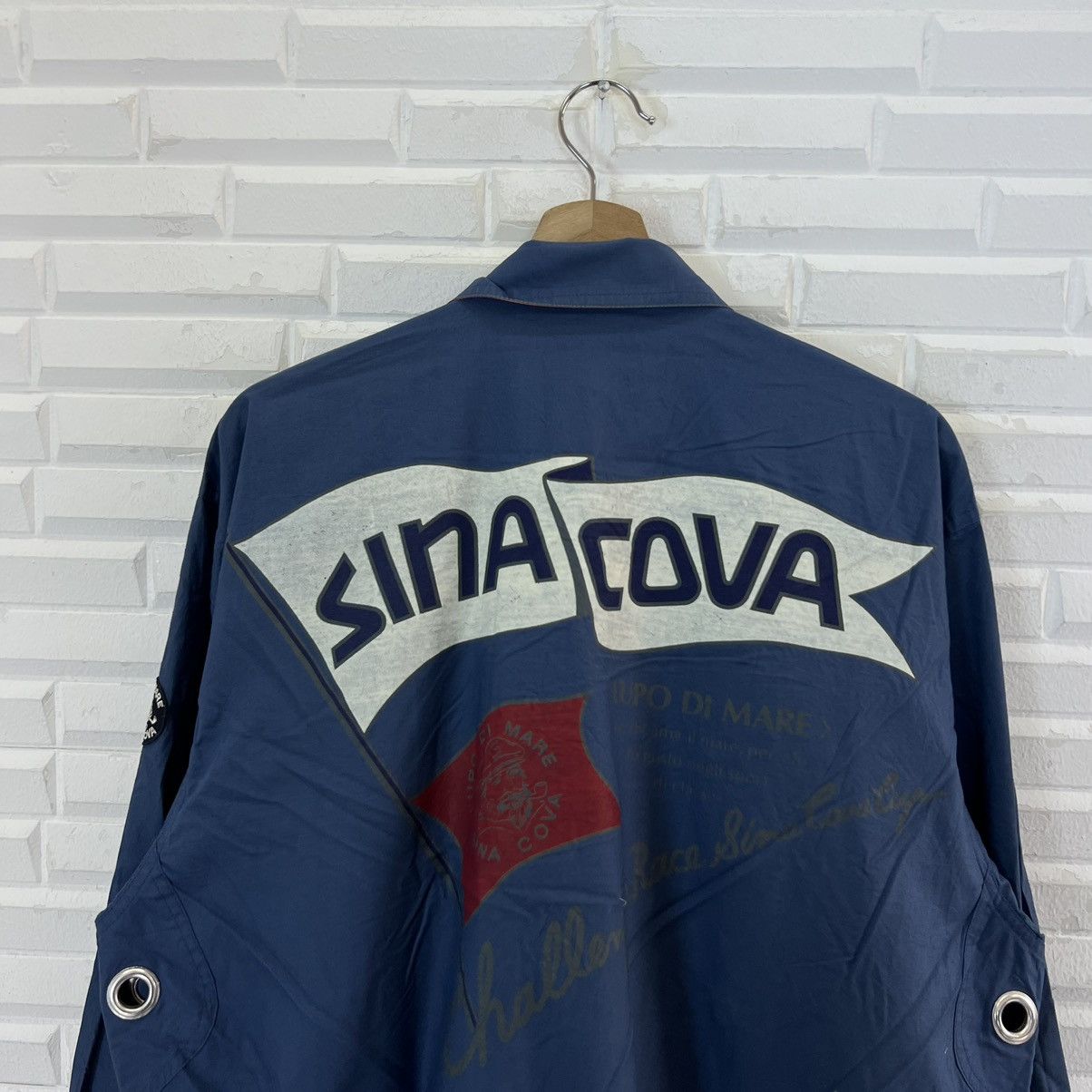 Japanese Brand RARE STYLE JACKET SINACOVA BIG LOGO BOMBER STYLE JACKET Size US L / EU 52-54 / 3 - 8 Thumbnail