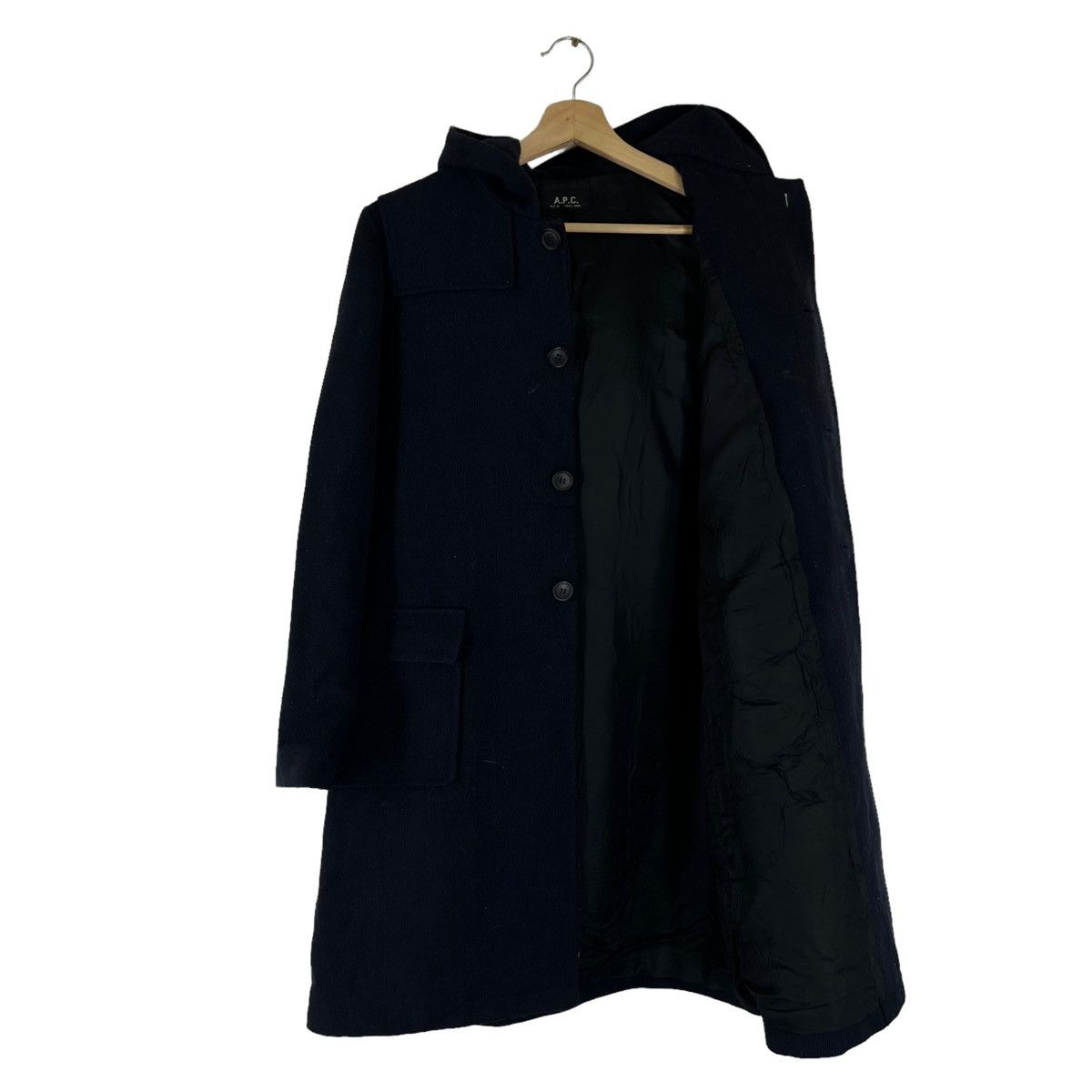 A.P.C. RARE VINTAGE A.P.C WOOL LONG JACKET INSPIRED ISSEY MIYAKE Size US M / EU 48-50 / 2 - 9 Thumbnail