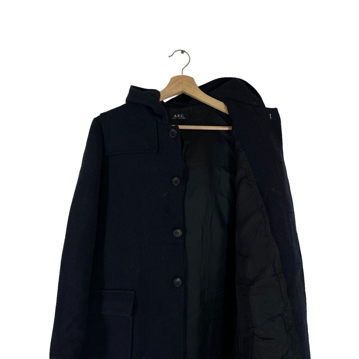 A.P.C. RARE VINTAGE A.P.C WOOL LONG JACKET INSPIRED ISSEY MIYAKE Size US M / EU 48-50 / 2 - 10 Thumbnail