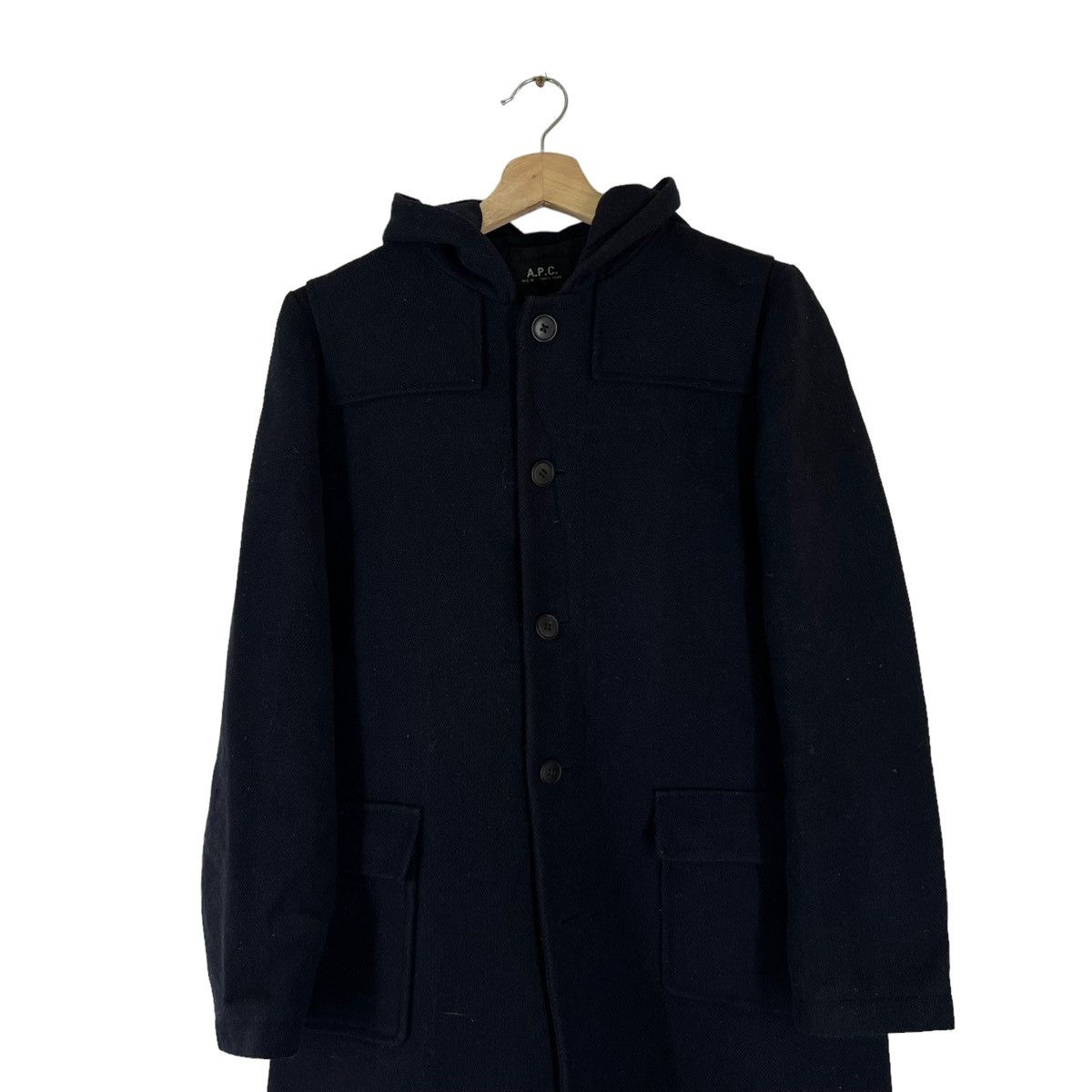 A.P.C. RARE VINTAGE A.P.C WOOL LONG JACKET INSPIRED ISSEY MIYAKE Size US M / EU 48-50 / 2 - 5 Thumbnail