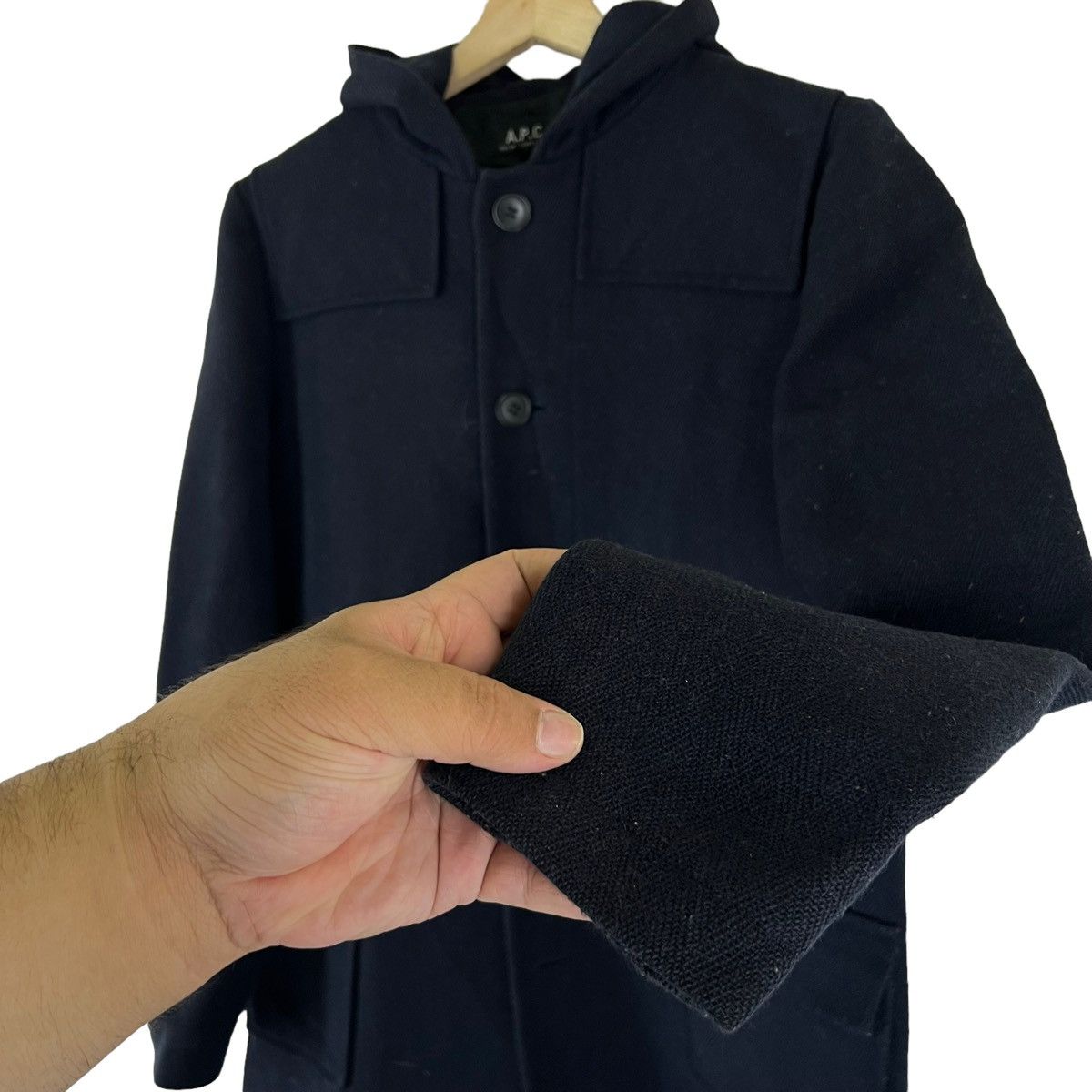 A.P.C. RARE VINTAGE A.P.C WOOL LONG JACKET INSPIRED ISSEY MIYAKE Size US M / EU 48-50 / 2 - 7 Thumbnail