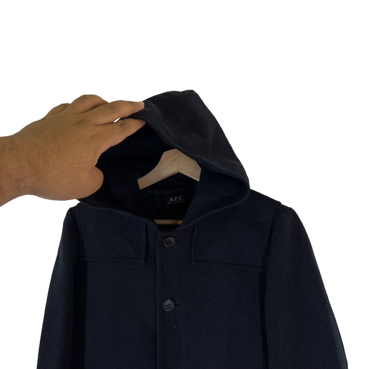 A.P.C. RARE VINTAGE A.P.C WOOL LONG JACKET INSPIRED ISSEY MIYAKE Size US M / EU 48-50 / 2 - 2 Thumbnail
