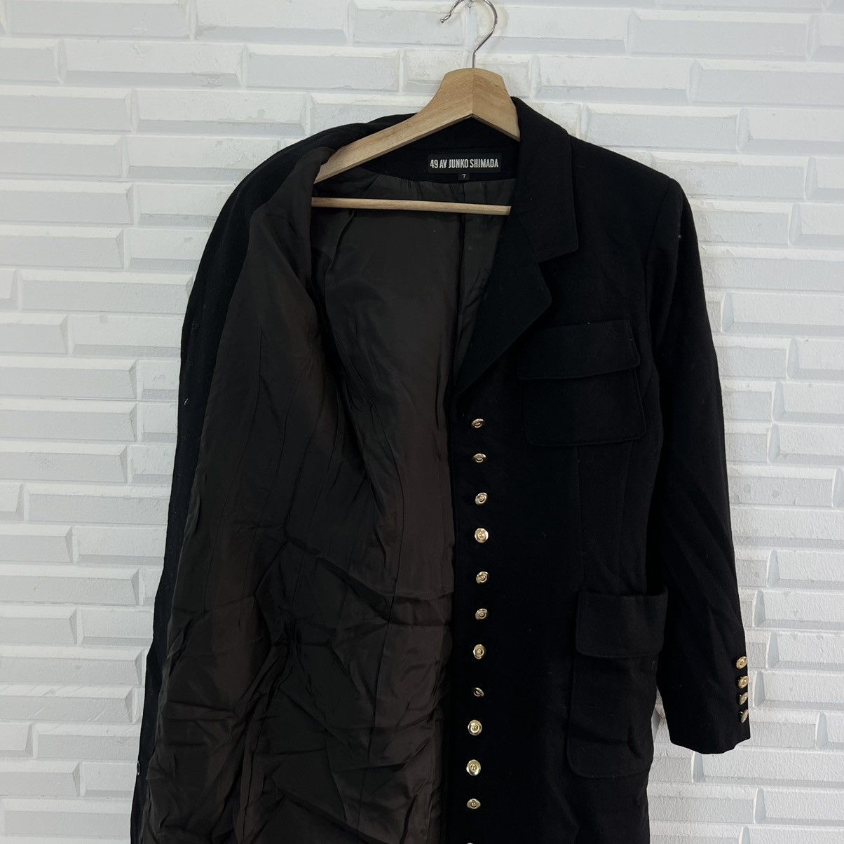 Japanese Brand × Junko Shimada VERY RARE ULTIMATE BLACK LONG JACKET 49 AV JUNKO SHIMADA Size US M / EU 48-50 / 2 - 3 Thumbnail
