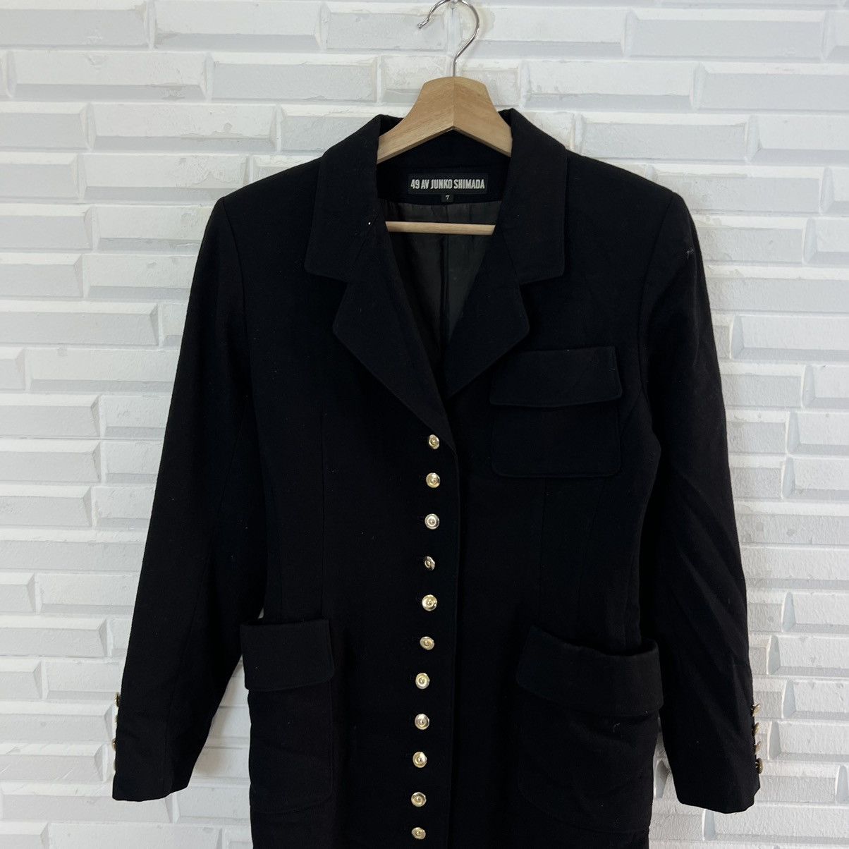 Japanese Brand × Junko Shimada VERY RARE ULTIMATE BLACK LONG JACKET 49 AV JUNKO SHIMADA Size US M / EU 48-50 / 2 - 8 Thumbnail