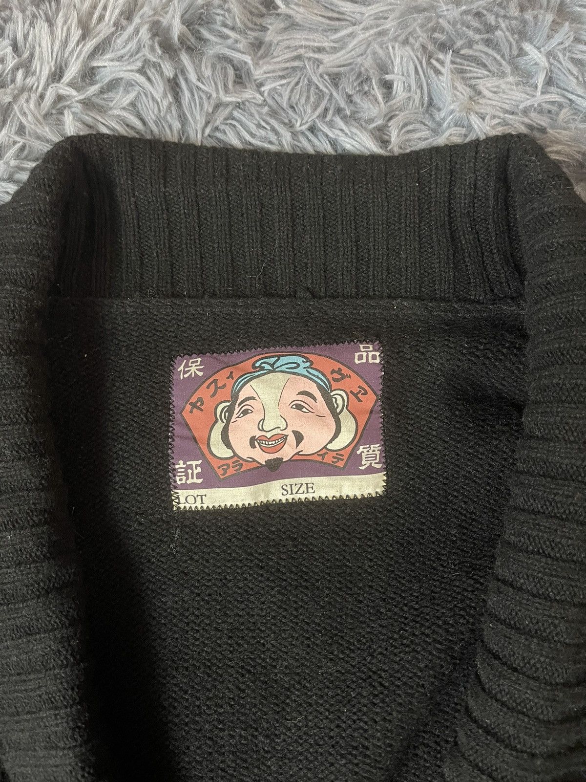 Evisu × Japanese Brand Evisu Japanese Y2K vintage cardigan sweater Size US XXL / EU 58 / 5 - 2 Thumbnail