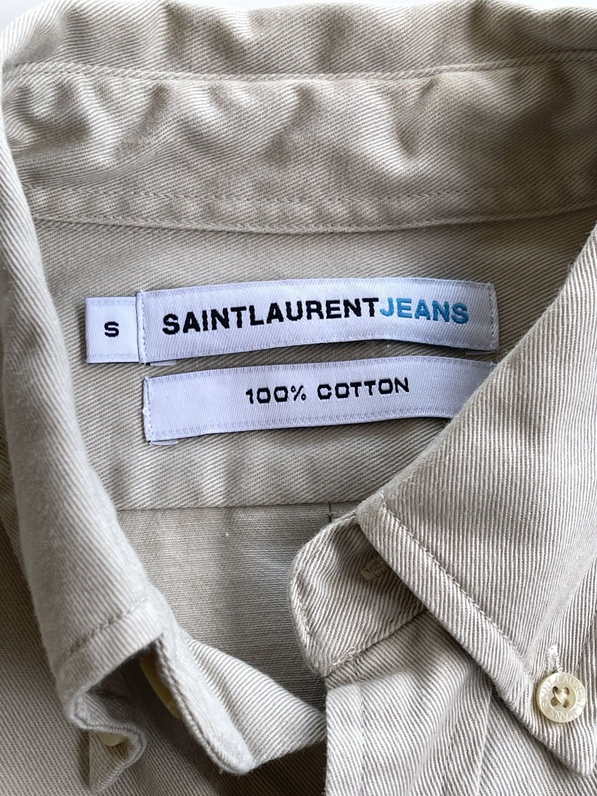 Yves Saint Laurent SaintLaurent Jeans Cotton Shirt Size US S / EU 44-46 / 1 - 7 Thumbnail