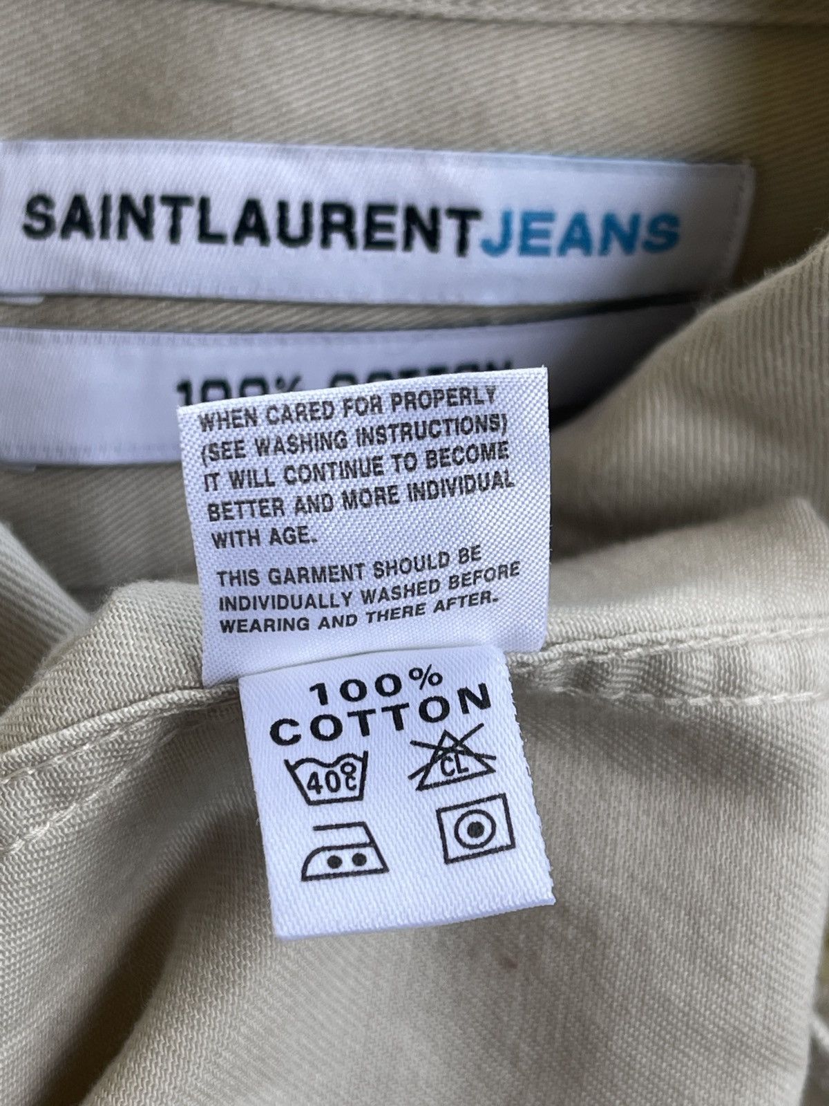 Yves Saint Laurent SaintLaurent Jeans Cotton Shirt Size US S / EU 44-46 / 1 - 11 Thumbnail