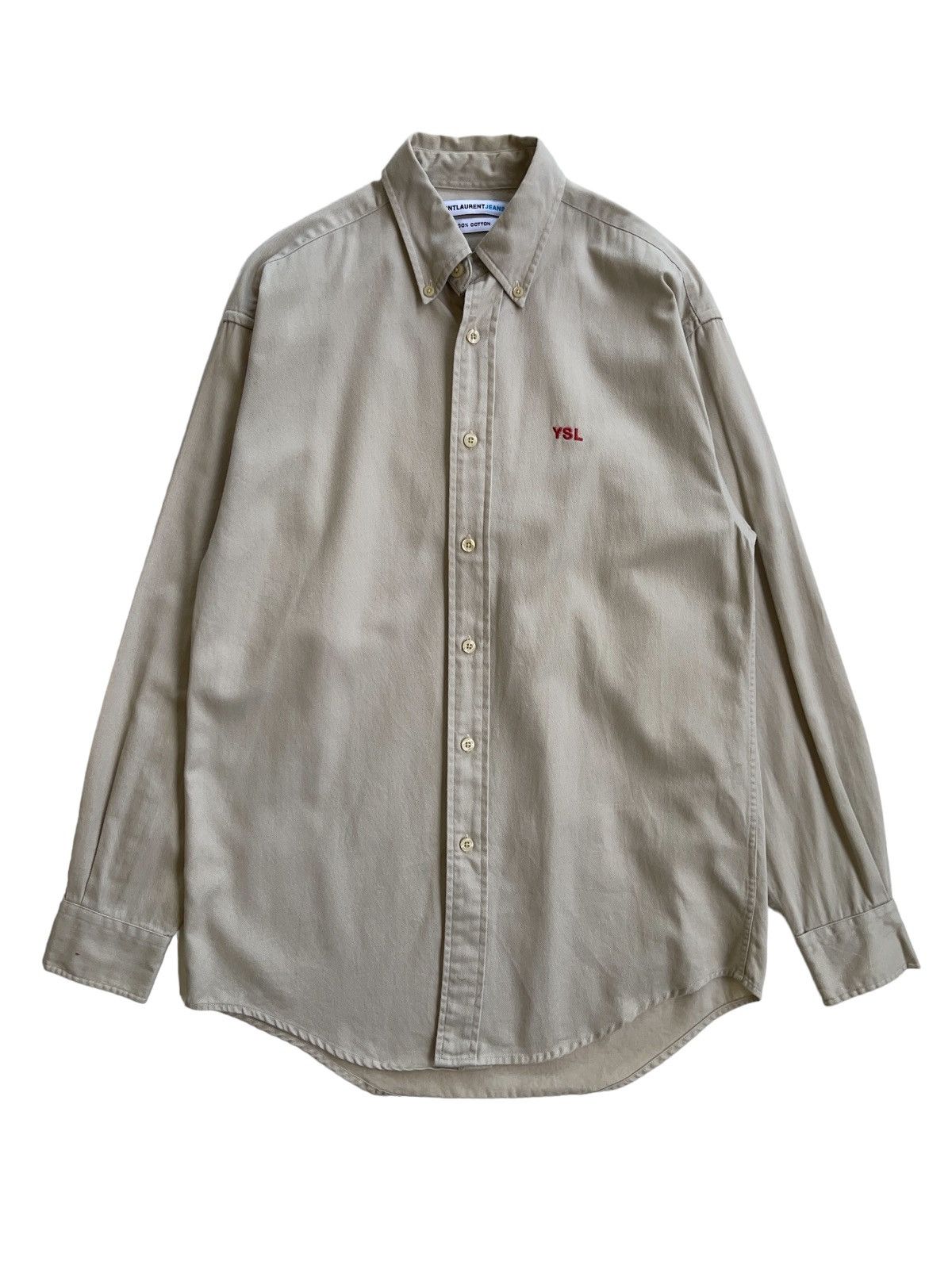 Yves Saint Laurent SaintLaurent Jeans Cotton Shirt Size US S / EU 44-46 / 1 - 1 Thumbnail