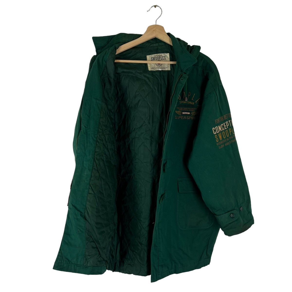 Japanese Brand RARE SURVIVAL JACKET SWOOPLEX BIG LOGO Size US L / EU 52-54 / 3 - 7 Thumbnail