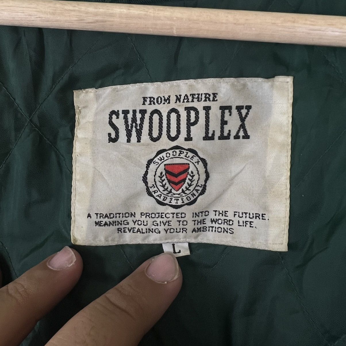 Japanese Brand RARE SURVIVAL JACKET SWOOPLEX BIG LOGO Size US L / EU 52-54 / 3 - 8 Thumbnail