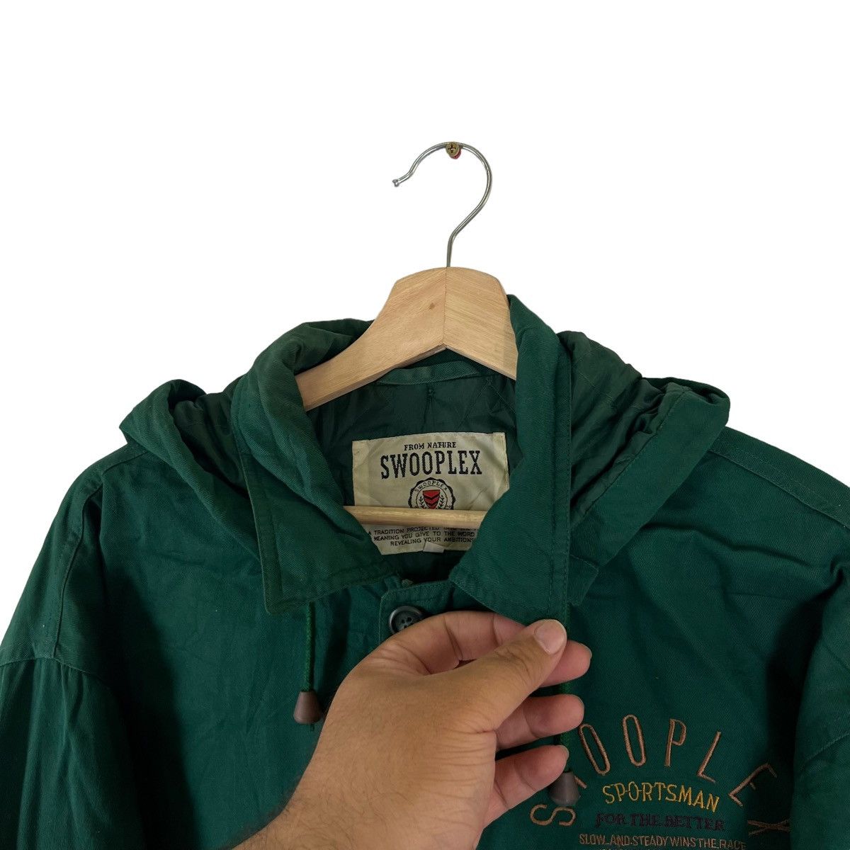 Japanese Brand RARE SURVIVAL JACKET SWOOPLEX BIG LOGO Size US L / EU 52-54 / 3 - 5 Thumbnail