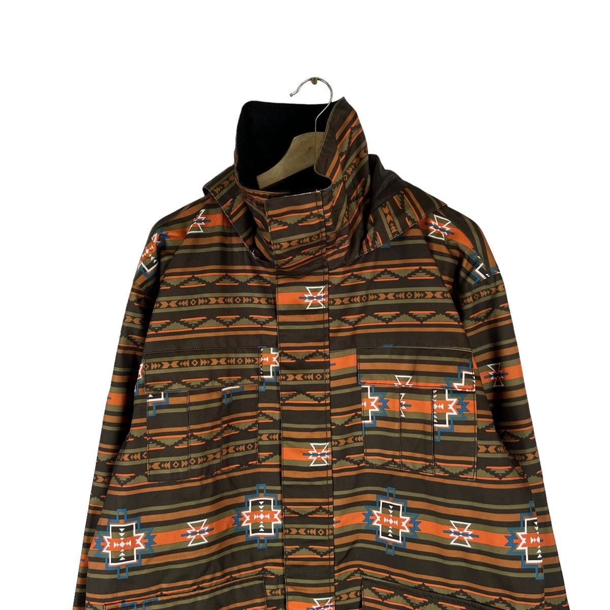 Japanese Brand VINTAGE AZTEC NAVAJO DESIGN SKI SURVIVAL JACKET SECRET JAPAN Size US M / EU 48-50 / 2 - 3 Thumbnail
