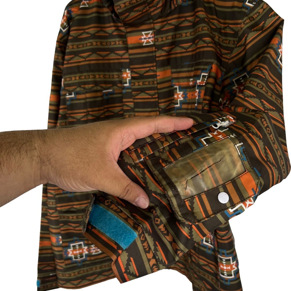 Japanese Brand VINTAGE AZTEC NAVAJO DESIGN SKI SURVIVAL JACKET SECRET JAPAN Size US M / EU 48-50 / 2 - 6 Thumbnail