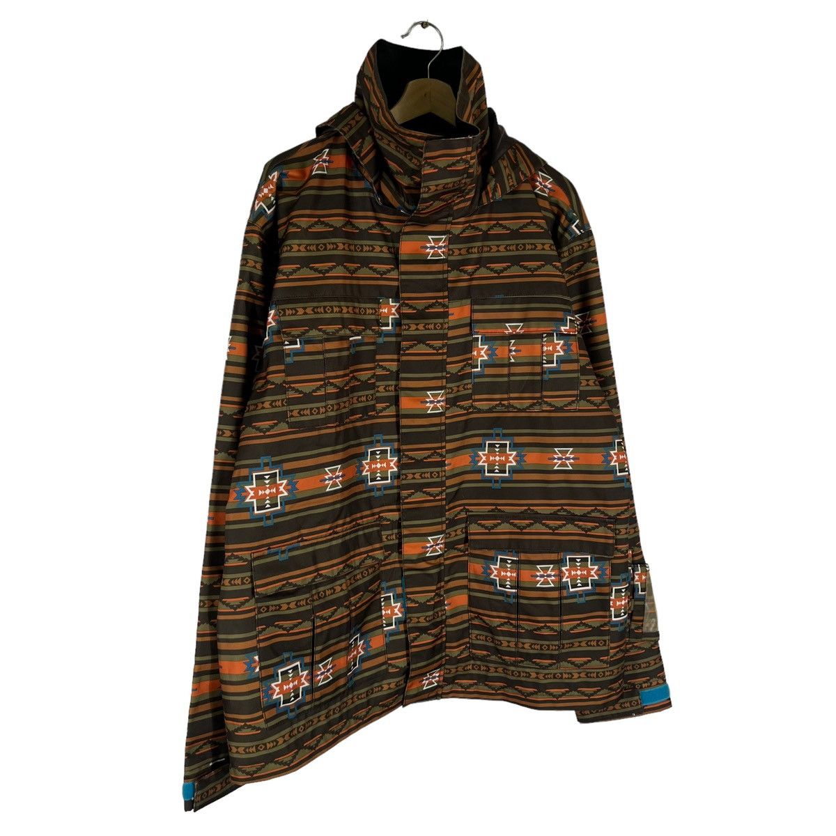 Japanese Brand VINTAGE AZTEC NAVAJO DESIGN SKI SURVIVAL JACKET SECRET JAPAN Size US M / EU 48-50 / 2 - 2 Thumbnail