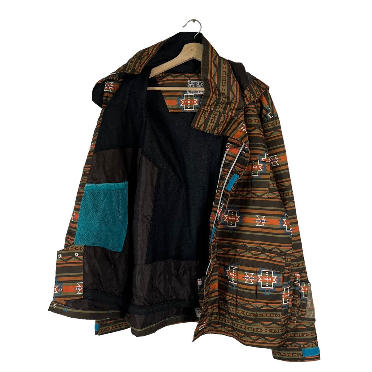 Japanese Brand VINTAGE AZTEC NAVAJO DESIGN SKI SURVIVAL JACKET SECRET JAPAN Size US M / EU 48-50 / 2 - 9 Thumbnail