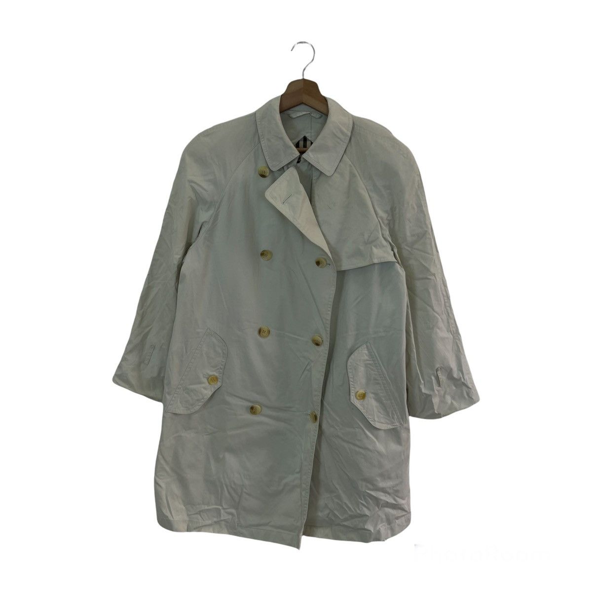 Burberry VINTAGE BURBERRYS BIG LOGO TRENCH COAT JACKET NOVA CHECK Size US M / EU 48-50 / 2 - 1 Thumbnail