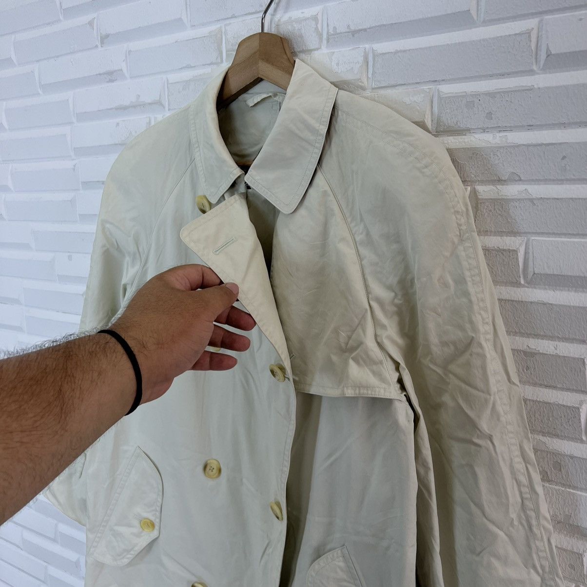 Burberry VINTAGE BURBERRYS BIG LOGO TRENCH COAT JACKET NOVA CHECK Size US M / EU 48-50 / 2 - 5 Thumbnail