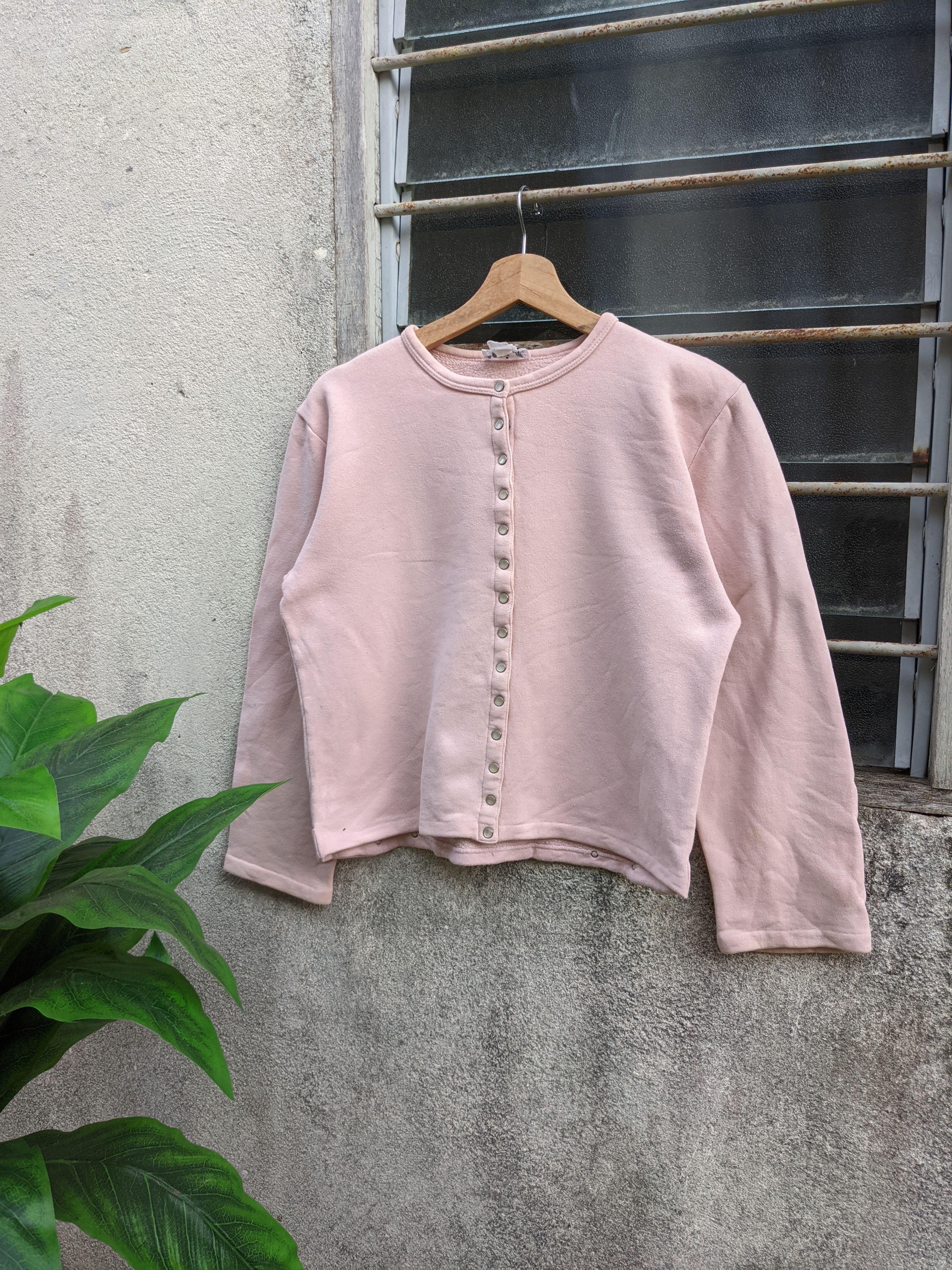 トップス 90s agnes b. knit cardigan Vintage Agnes B. Snap Buttons Short Cardigan Made in Japan