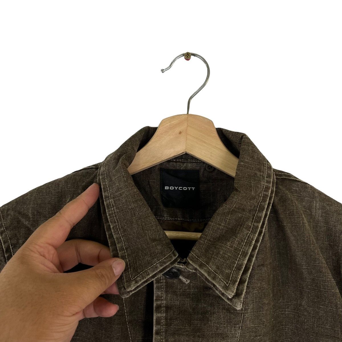 Japanese Brand VINTAGE HIKORY CHORE JACKET BOYCOTT INSPIRED BY ISSEY MIYAKE Size US M / EU 48-50 / 2 - 6 Thumbnail