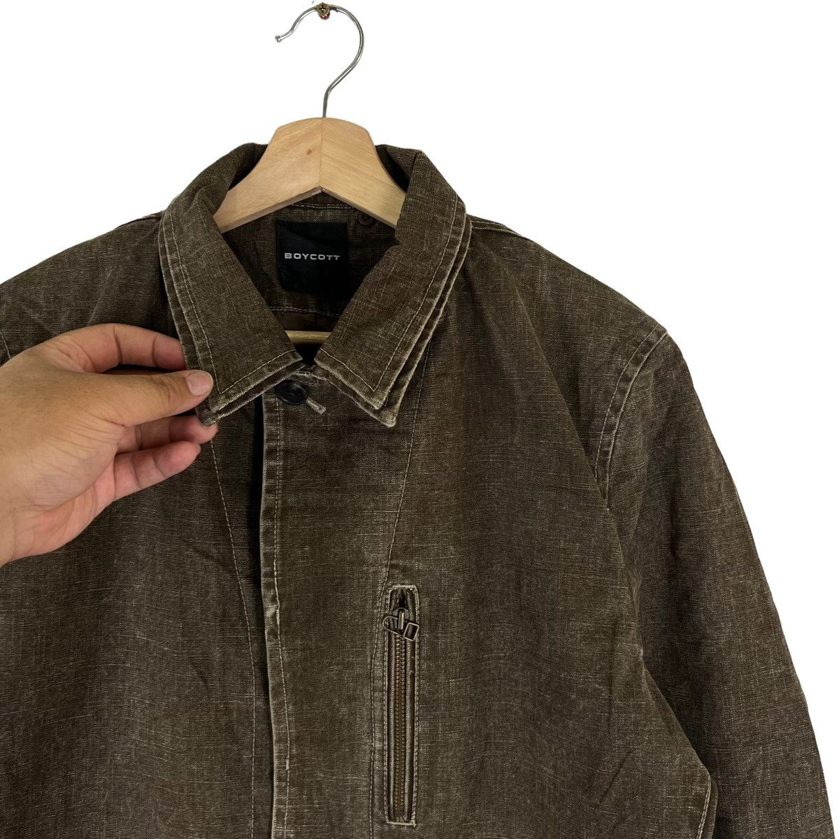 Japanese Brand VINTAGE HIKORY CHORE JACKET BOYCOTT INSPIRED BY ISSEY MIYAKE Size US M / EU 48-50 / 2 - 5 Thumbnail