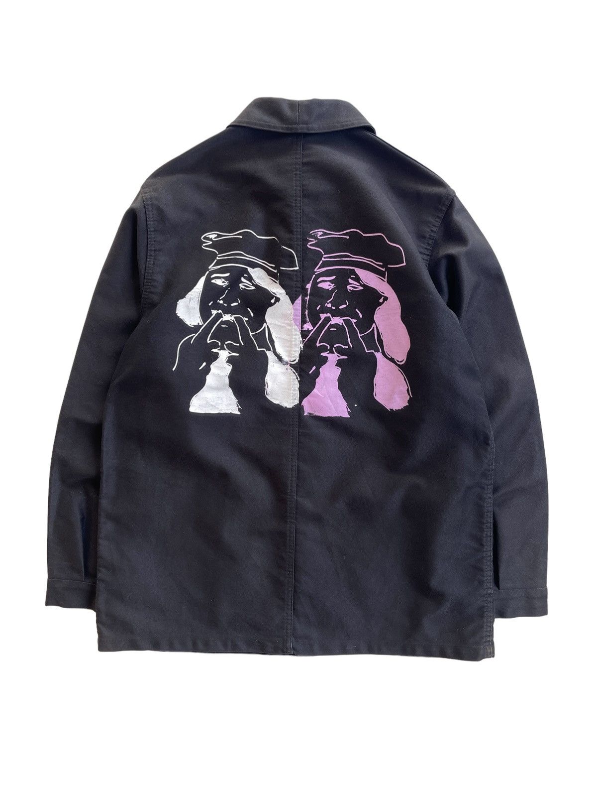 image of Le Laboureur x Vetra Vintage Vetra Chore Jacket in Black, Men's (Size Large)