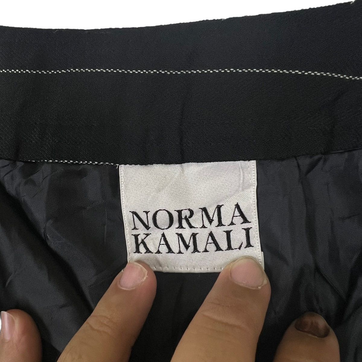 Vintage VINTAGE NORMA KAMALI STRIPED CASUA SKIRT Size 26" / US 2 / IT 38 - 8 Thumbnail