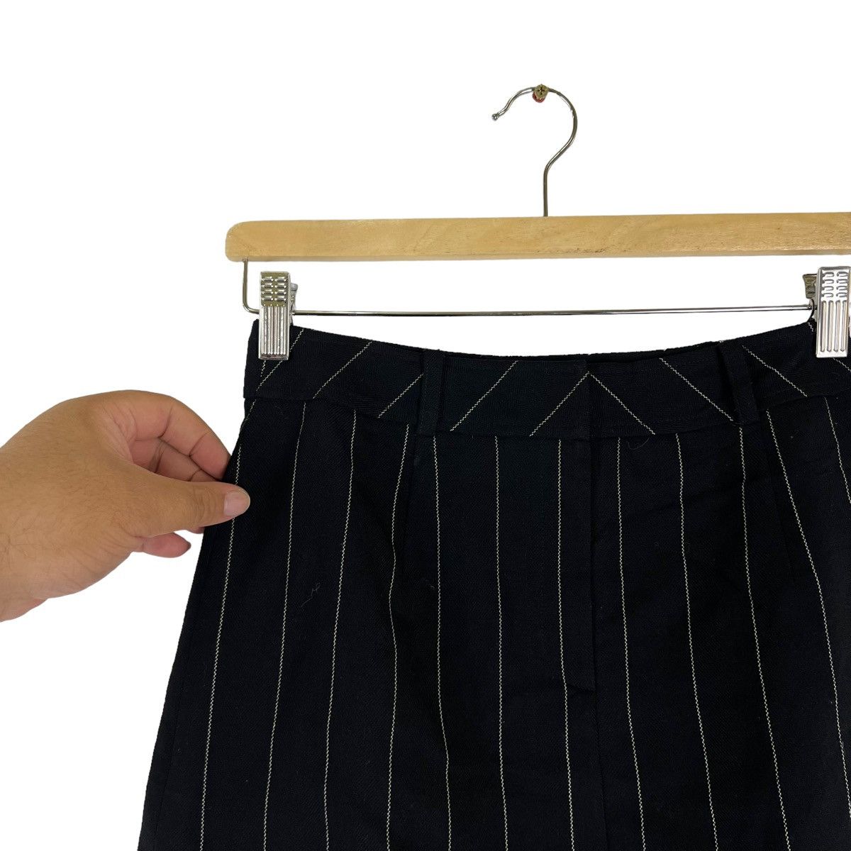 Vintage VINTAGE NORMA KAMALI STRIPED CASUA SKIRT Size 26" / US 2 / IT 38 - 3 Thumbnail