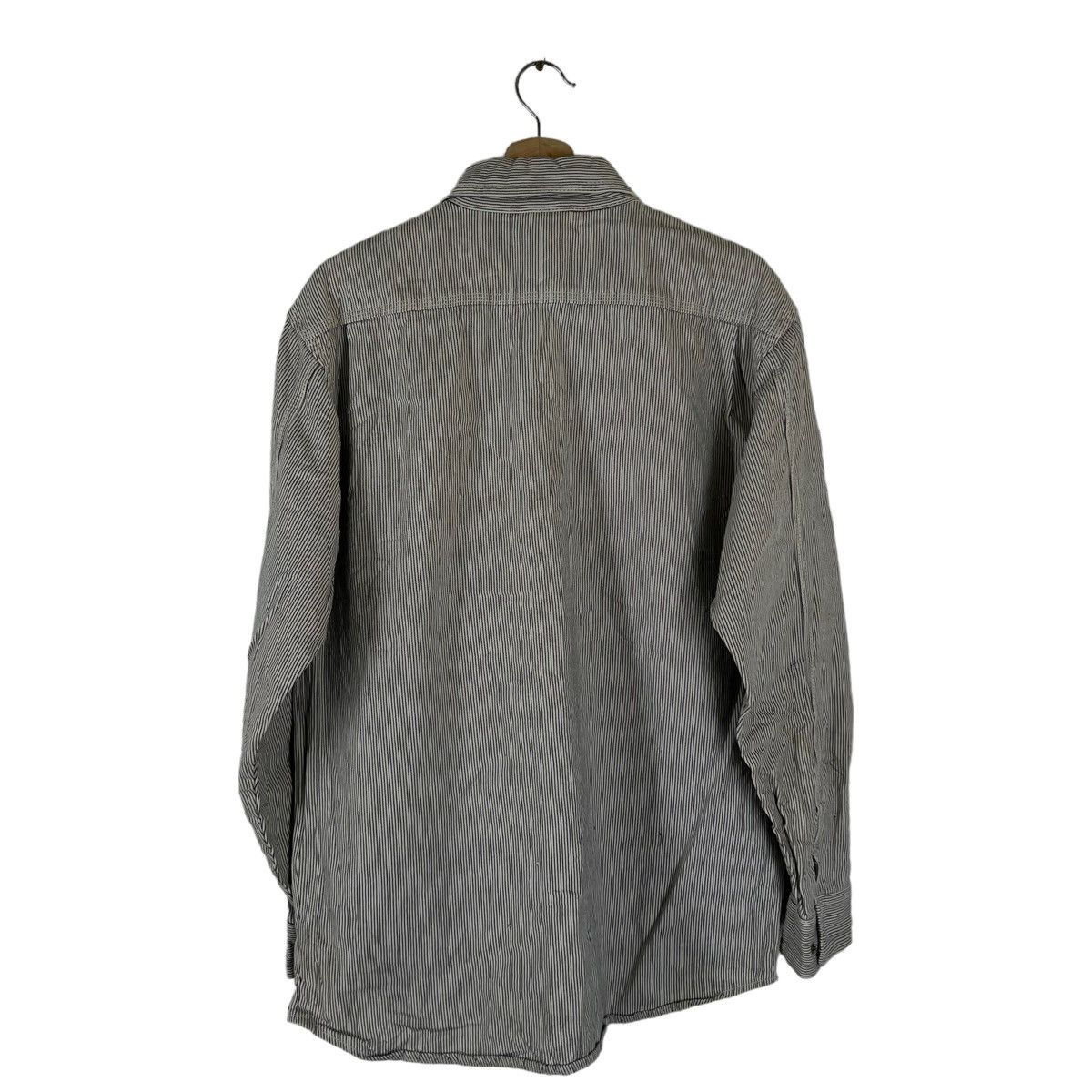 Japanese Brand VINTAGE STRIPED HIKORY CHORE JACKET DOGMAN JAPAN ISSEY Size US L / EU 52-54 / 3 - 7 Thumbnail
