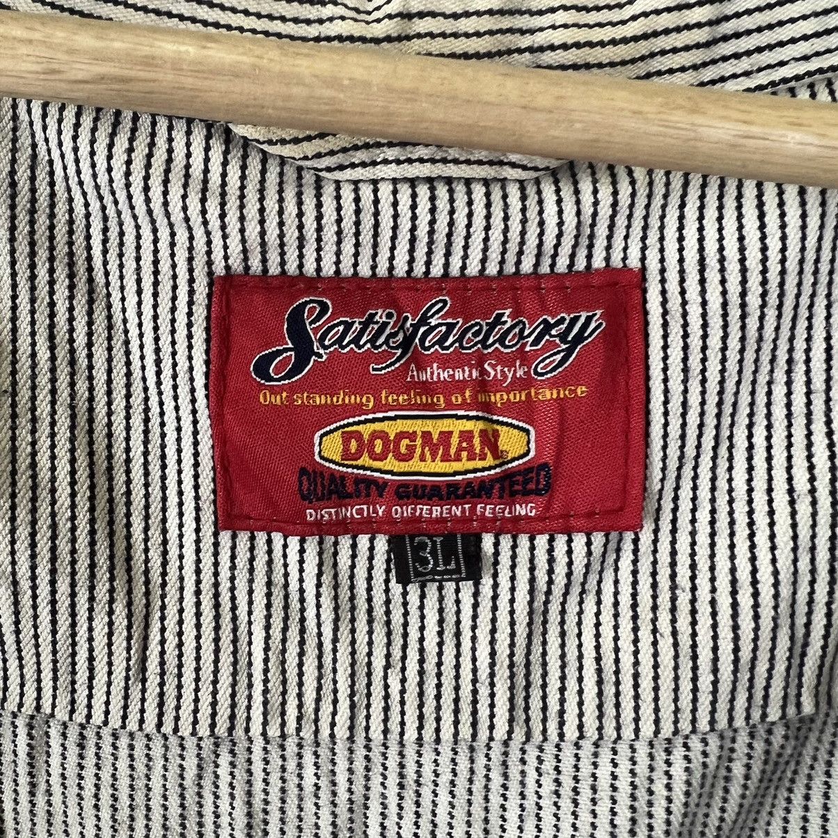 Japanese Brand VINTAGE STRIPED HIKORY CHORE JACKET DOGMAN JAPAN ISSEY Size US L / EU 52-54 / 3 - 9 Thumbnail