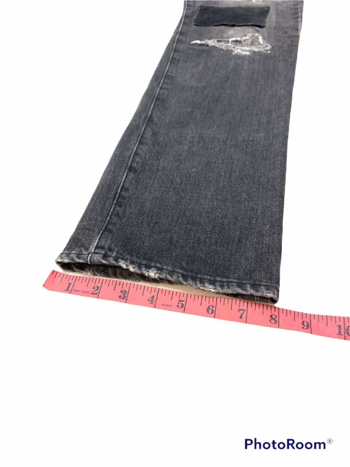 Japanese Brand SEMANTIC DESIGN PATCHWORK BORO DENIM JEANS Size US 33 - 5 Thumbnail