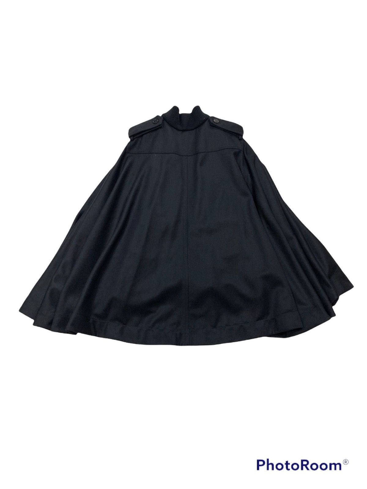 Alexander McQueen ALEXANDER MCQUEEN BELTED WOOL CAPE COAT FALL 2015 Size US XXS / EU 40 - 2 Thumbnail
