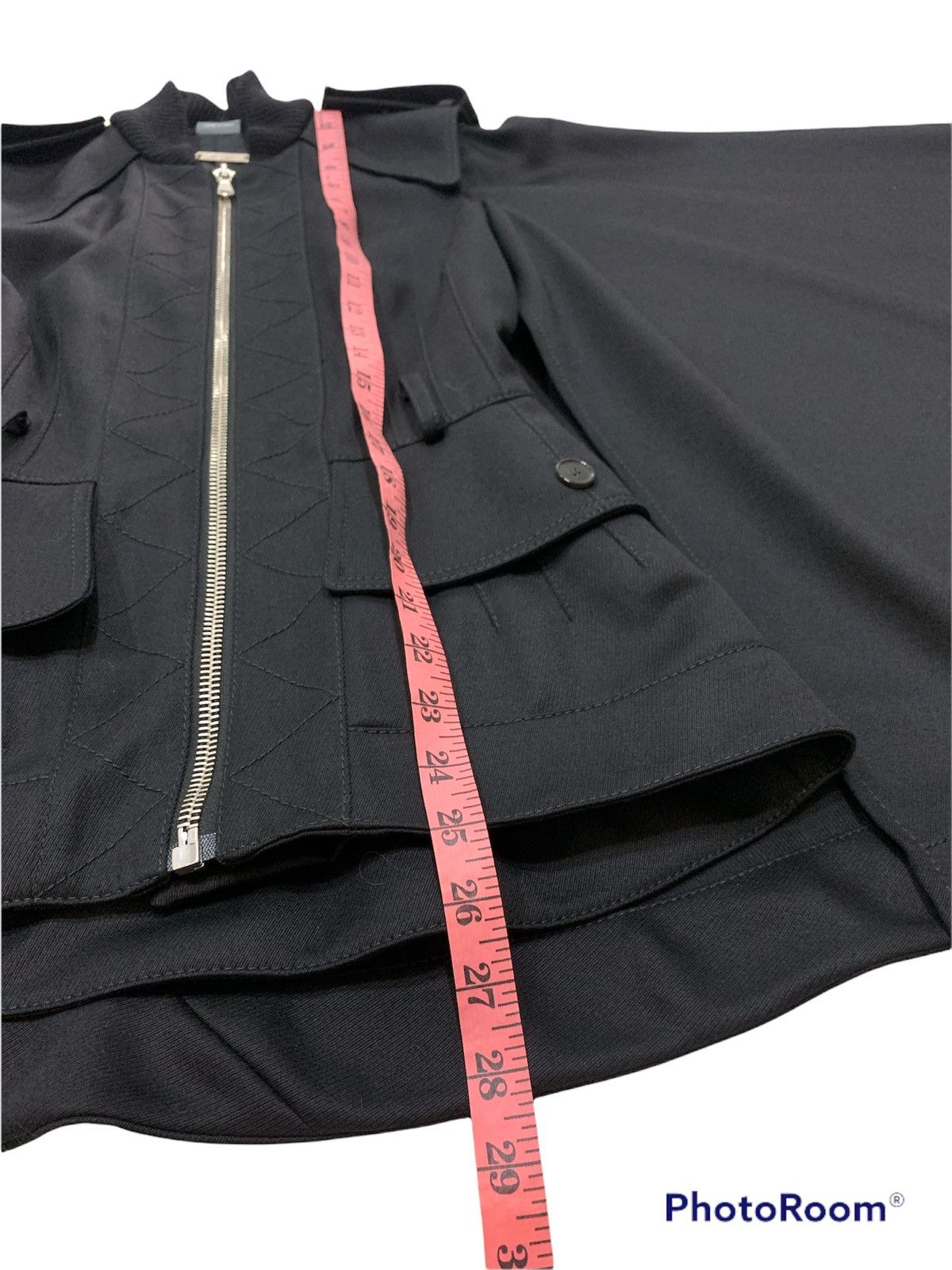 Alexander McQueen ALEXANDER MCQUEEN BELTED WOOL CAPE COAT FALL 2015 Size US XXS / EU 40 - 6 Thumbnail