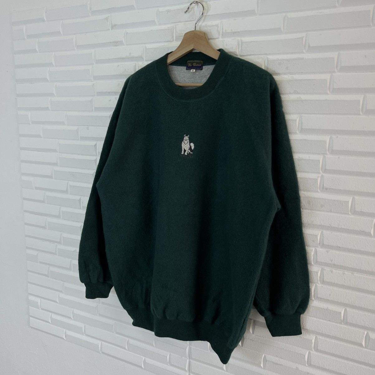 Japanese Brand VINTAGE BE VILHANS WOLF DESIGN BIG LOGO SWEATSHIRT Size US L / EU 52-54 / 3 - 2 Thumbnail