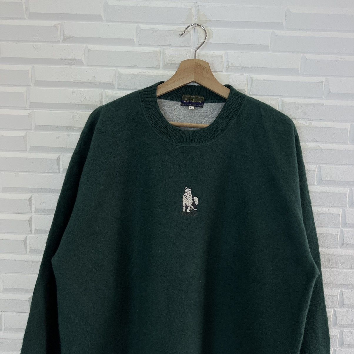 Japanese Brand VINTAGE BE VILHANS WOLF DESIGN BIG LOGO SWEATSHIRT Size US L / EU 52-54 / 3 - 3 Thumbnail
