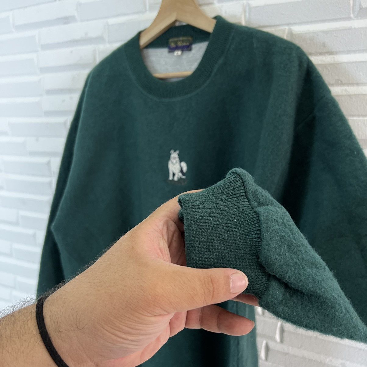Japanese Brand VINTAGE BE VILHANS WOLF DESIGN BIG LOGO SWEATSHIRT Size US L / EU 52-54 / 3 - 6 Thumbnail