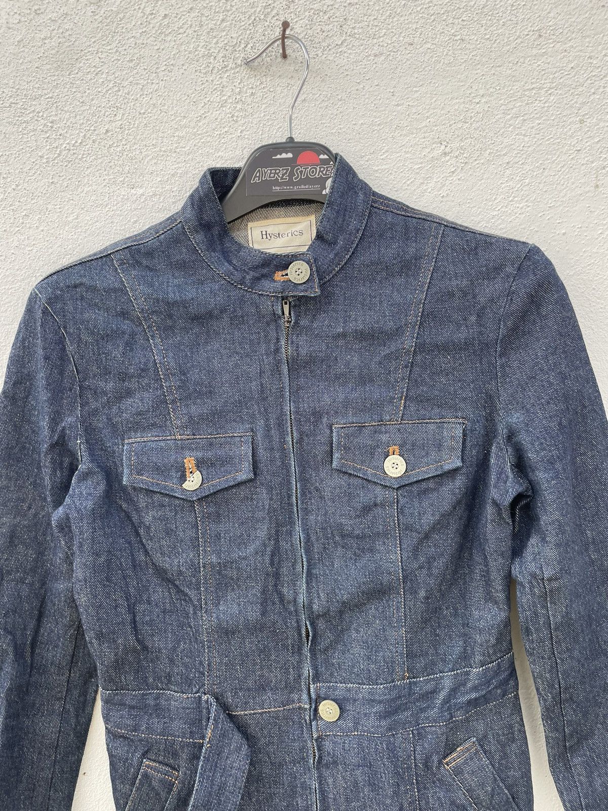 Hysteric Glamour Vintage Hysteric Long Denim Jacket Size XS / US 0-2 / IT 36-38 - 2 Thumbnail