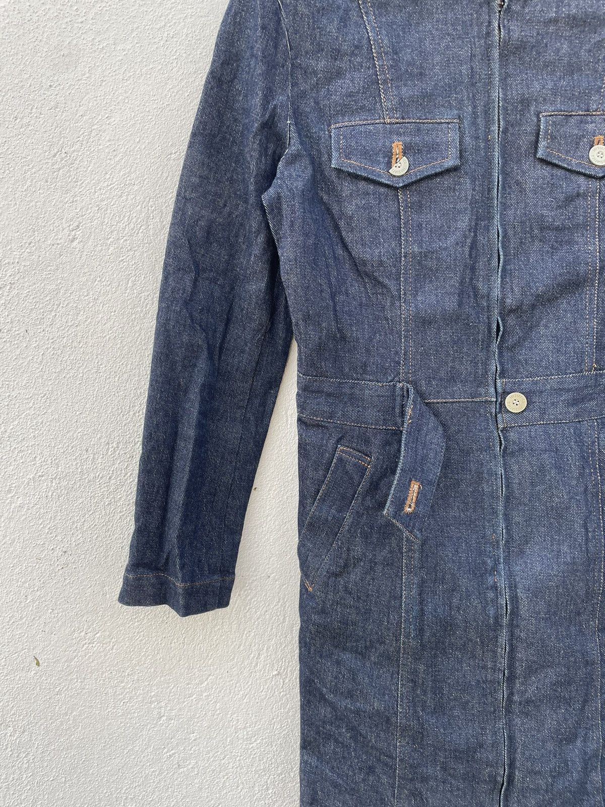Hysteric Glamour Vintage Hysteric Long Denim Jacket Size XS / US 0-2 / IT 36-38 - 4 Thumbnail