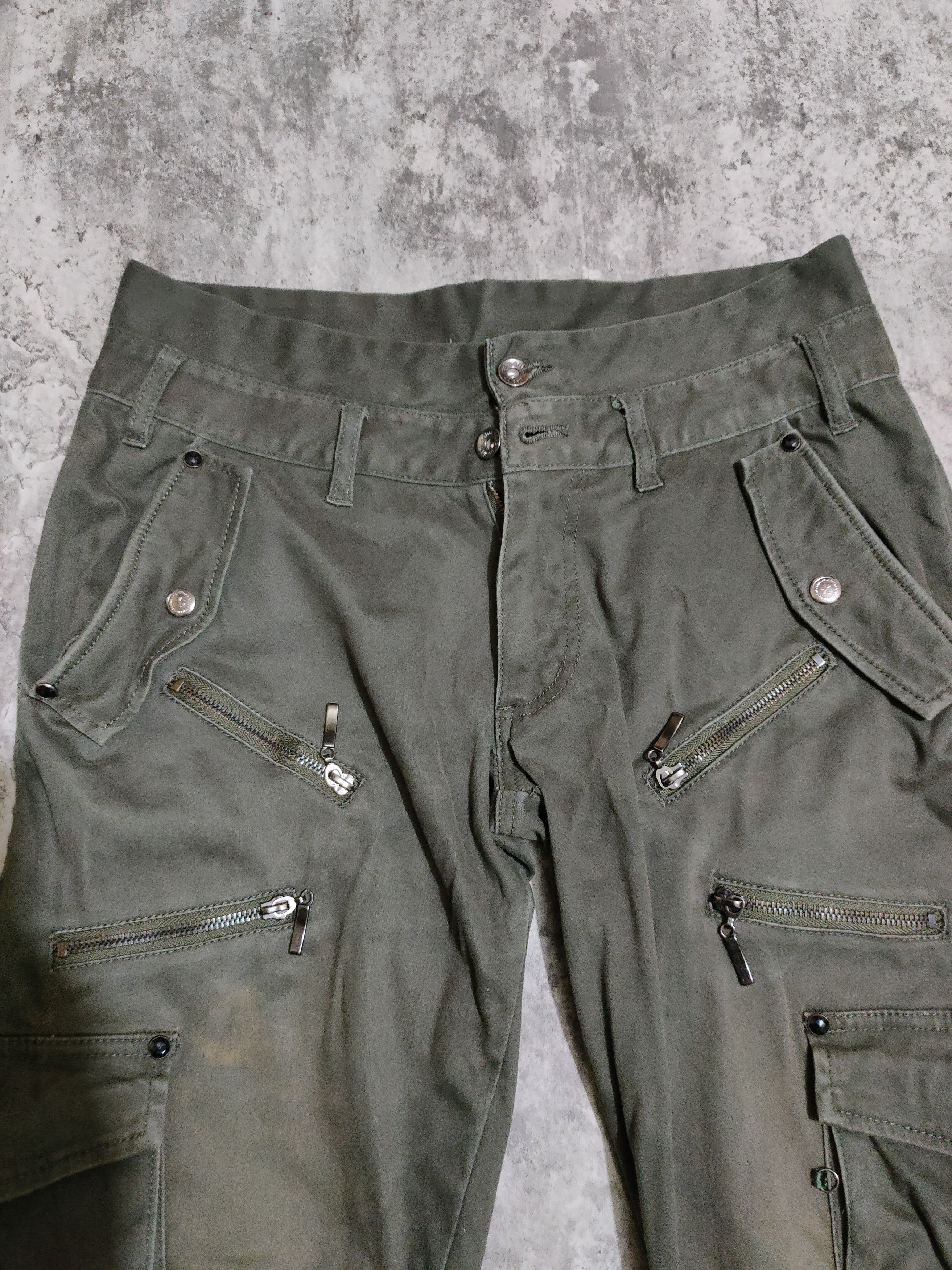 semantic design bondage flare cargo pant