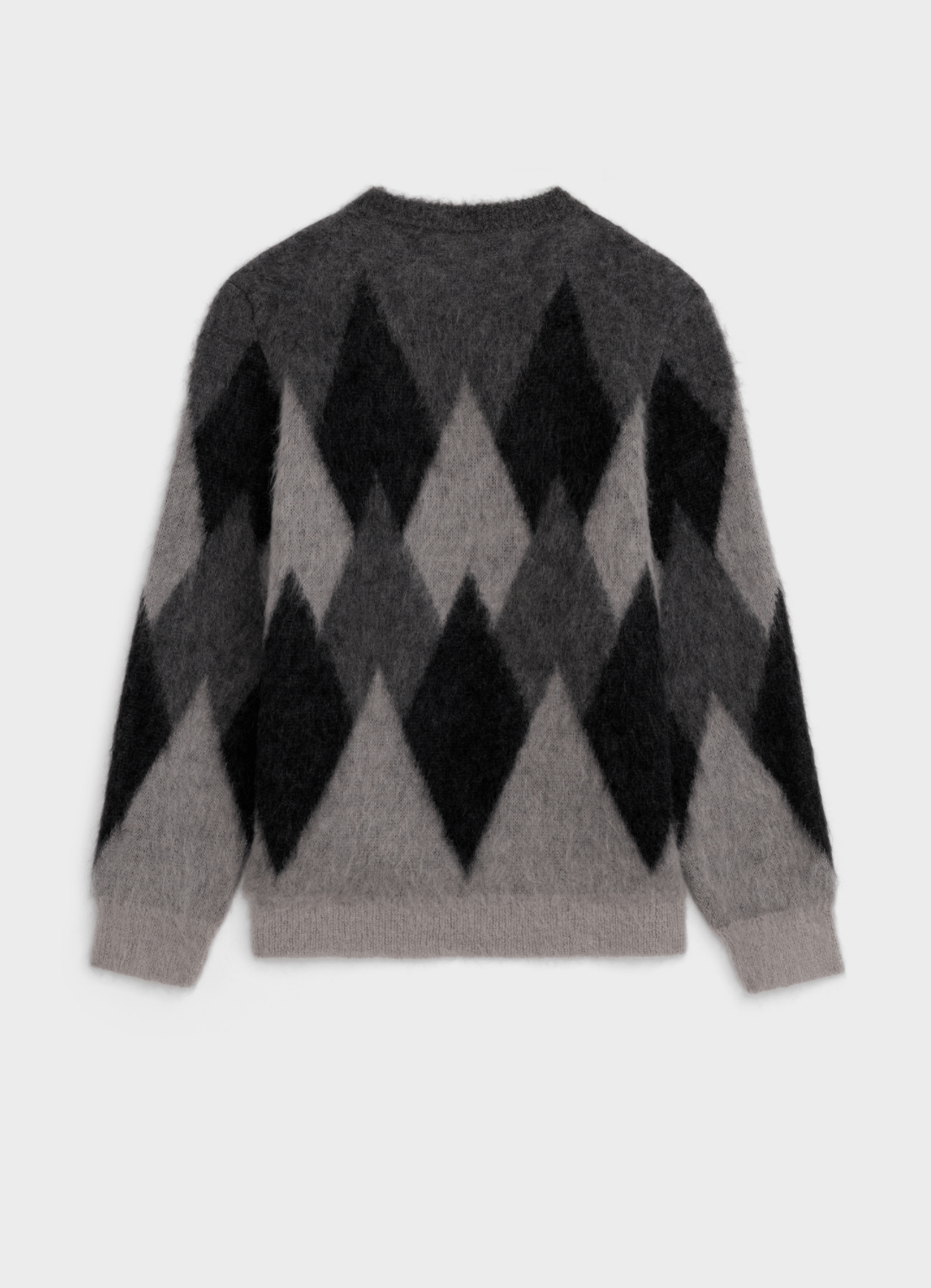 Celine × Hedi Slimane FW19 Runway Argyle Mohair Knit Sweater Size US XS / EU 42 / 0 - 10 Thumbnail