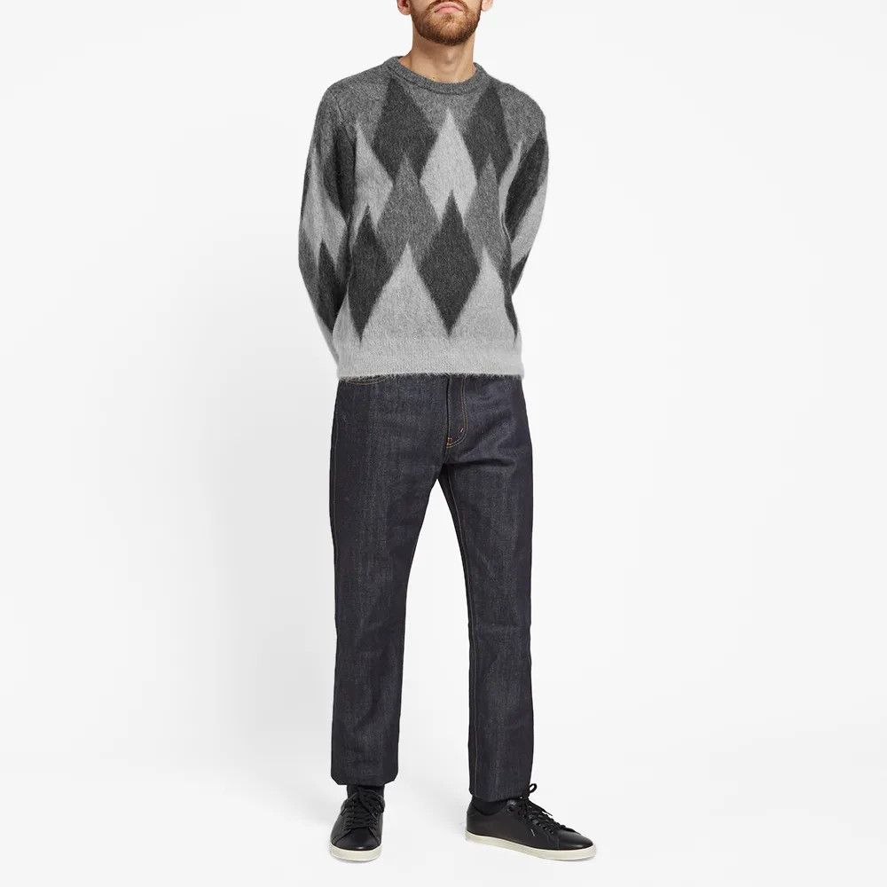 Celine × Hedi Slimane FW19 Runway Argyle Mohair Knit Sweater Size US XS / EU 42 / 0 - 9 Thumbnail