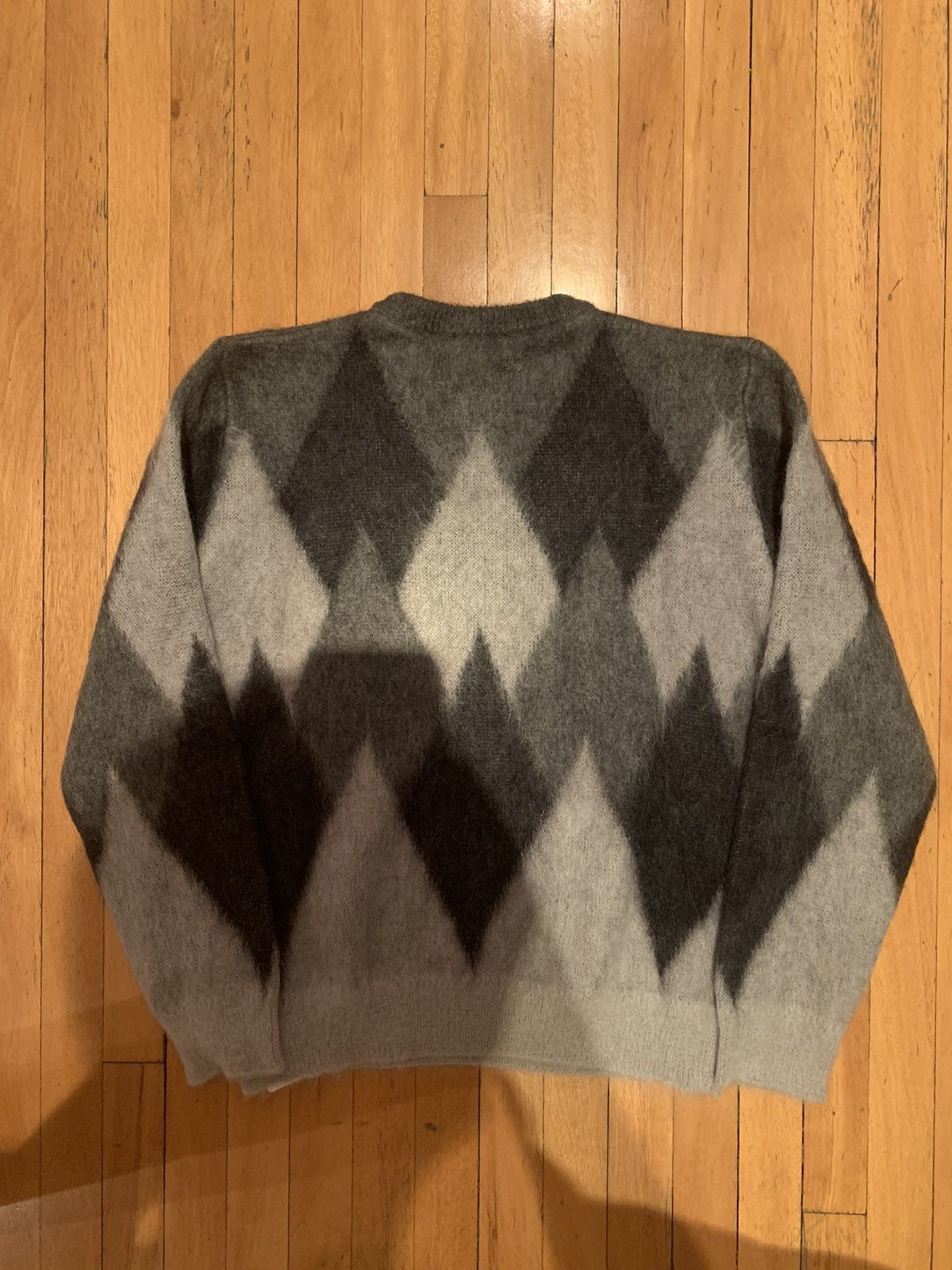 Celine × Hedi Slimane FW19 Runway Argyle Mohair Knit Sweater Size US XS / EU 42 / 0 - 13 Thumbnail