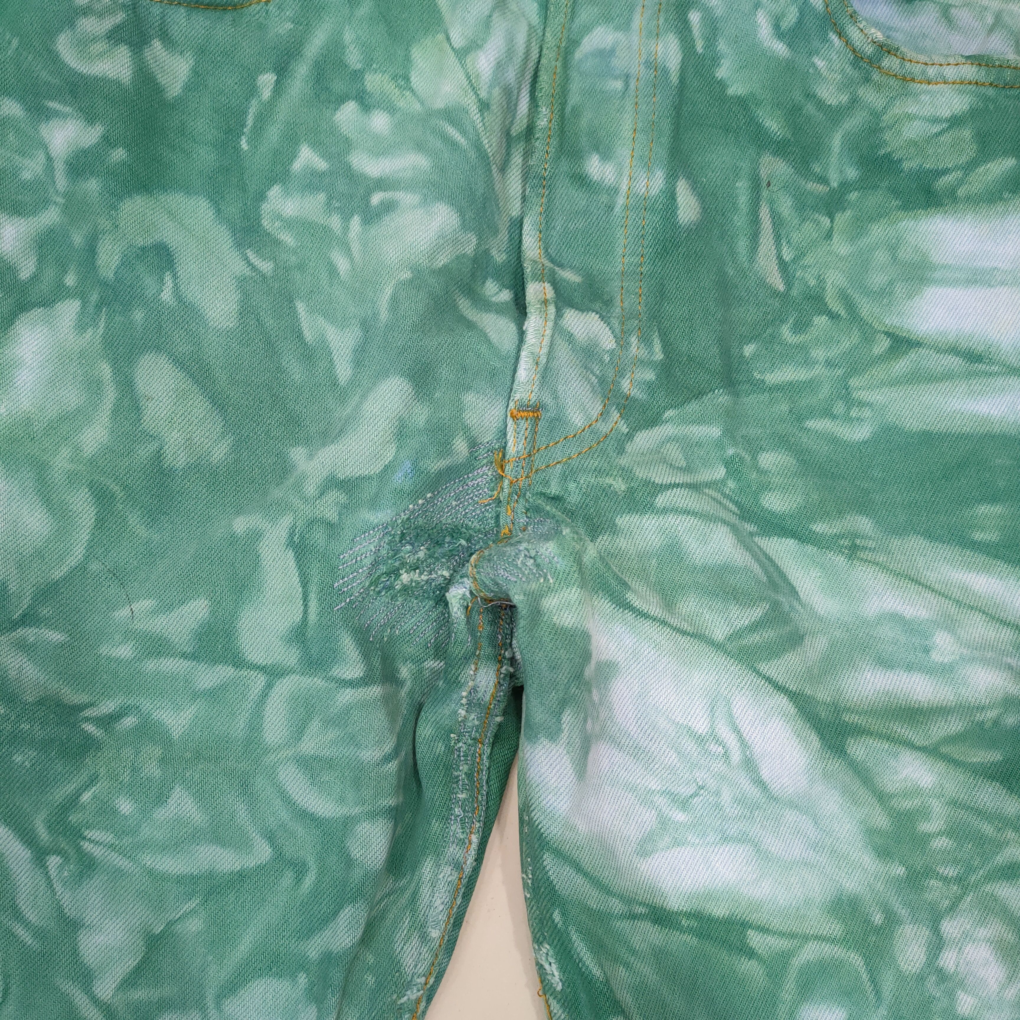 Levi's VTG LEVI'S 532 TIE DYE FADED GREEN JEANS DENIM PANTS Size US 32 / EU 48 - 14 Thumbnail