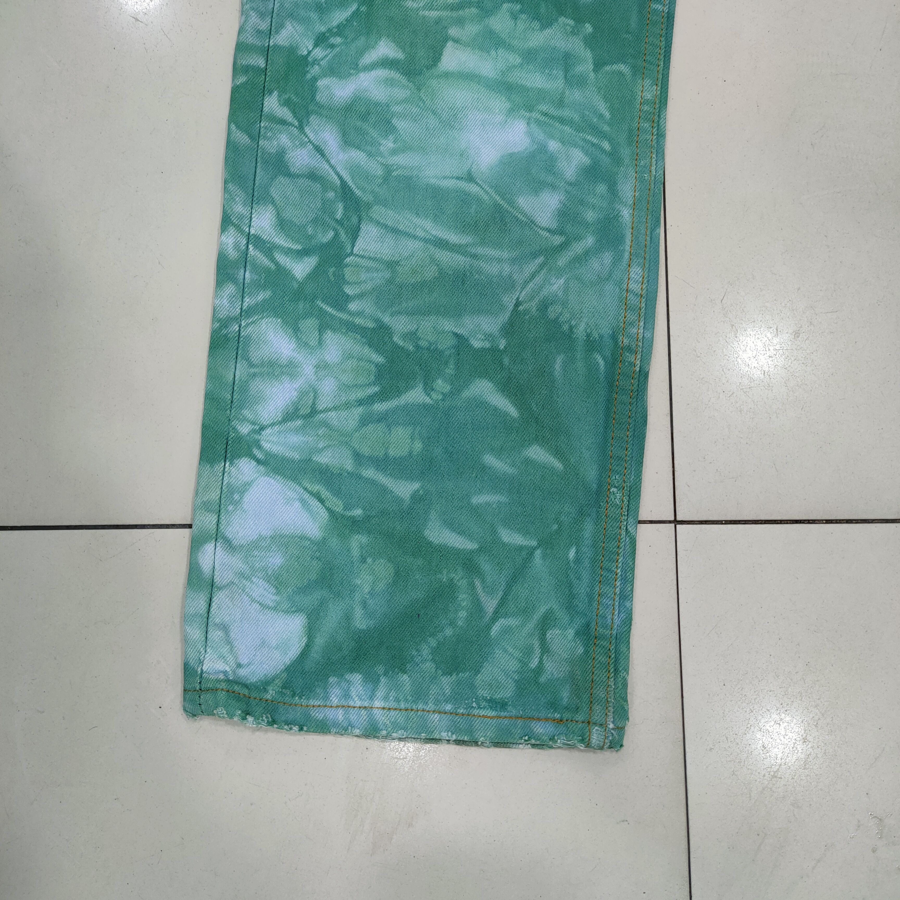 Levi's VTG LEVI'S 532 TIE DYE FADED GREEN JEANS DENIM PANTS Size US 32 / EU 48 - 9 Thumbnail