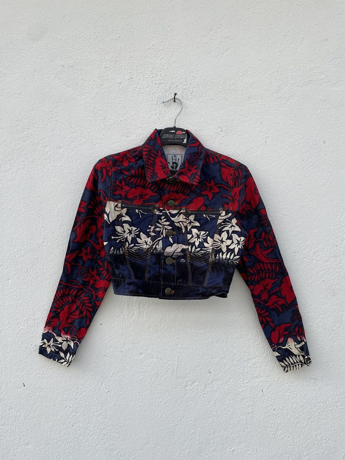 Jean Paul Gaultier Gaultier Jeans Floral Jacket Size S / US 4 / IT 40 - 2 Thumbnail