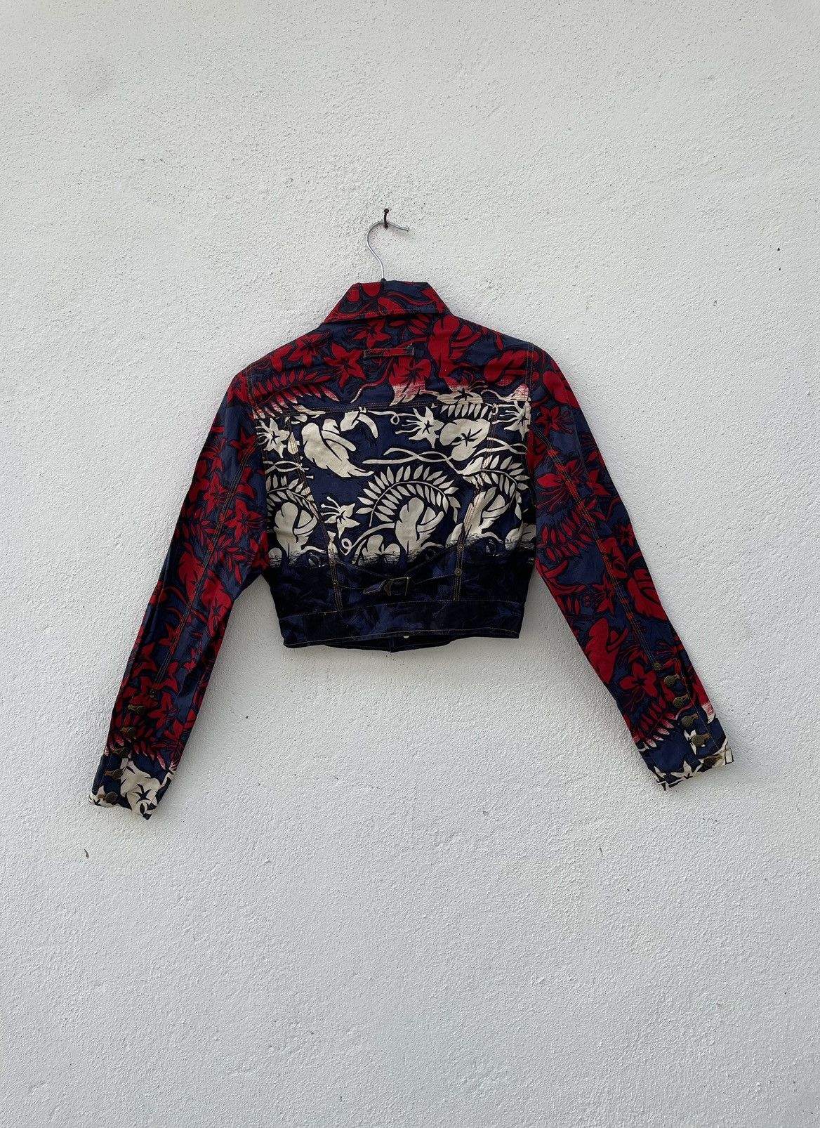 Jean Paul Gaultier Gaultier Jeans Floral Jacket Size S / US 4 / IT 40 - 1 Thumbnail