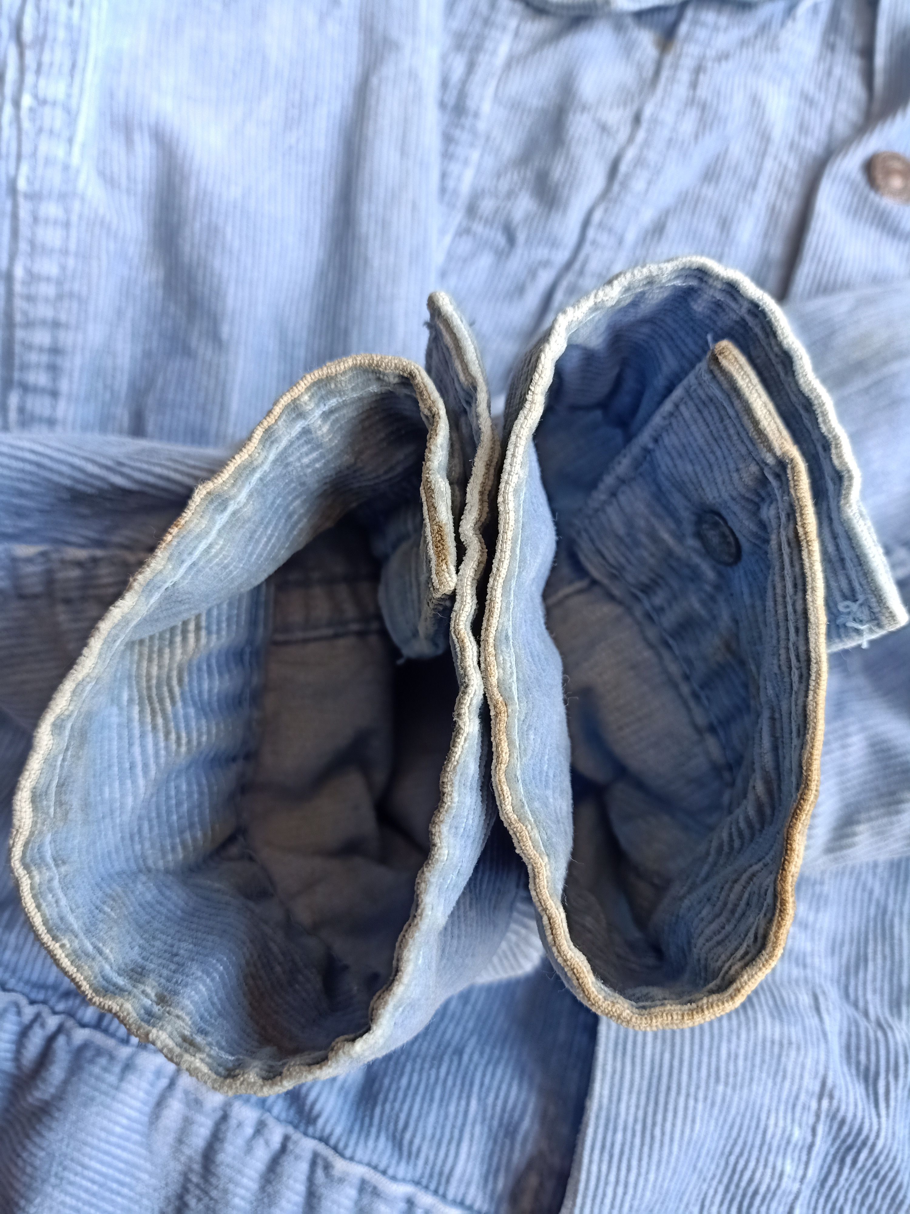 Levi's × Levi's Made & Crafted × Levi's Vintage Clothing Vtg Levi's Trucker Blue Wased Denim Corduroy Jacket Size US M / EU 48-50 / 2 - 11 Thumbnail