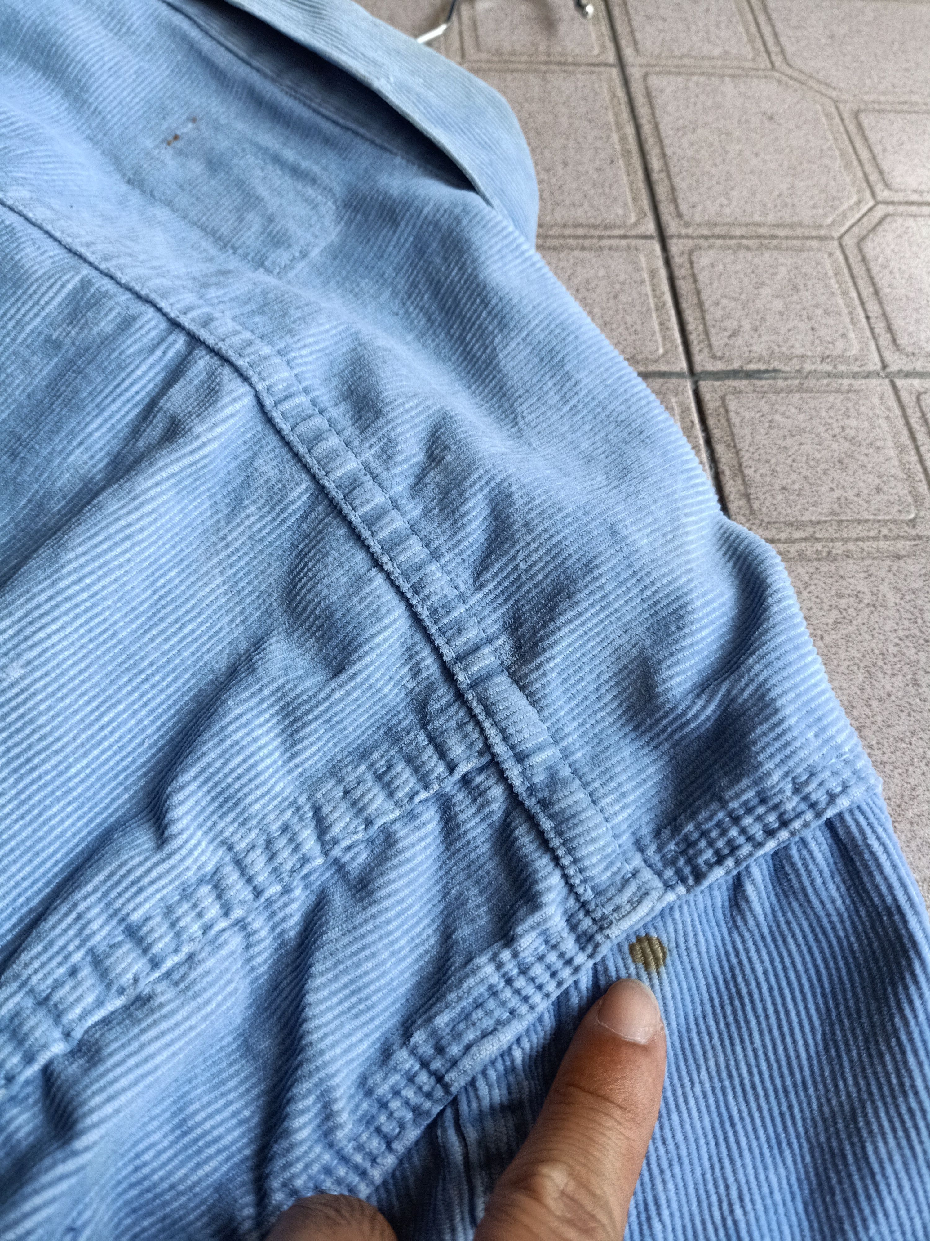 Levi's × Levi's Made & Crafted × Levi's Vintage Clothing Vtg Levi's Trucker Blue Wased Denim Corduroy Jacket Size US M / EU 48-50 / 2 - 16 Thumbnail