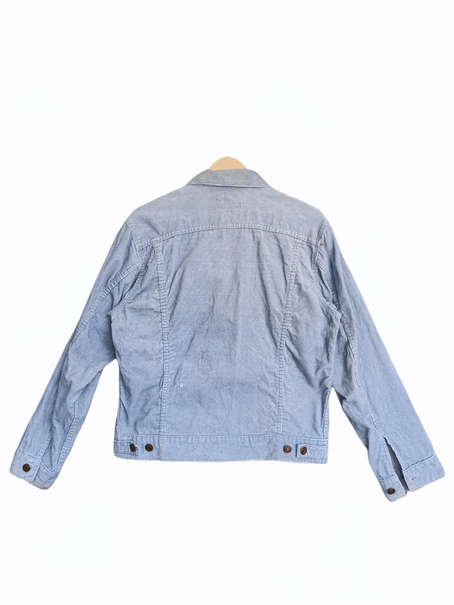 Levi's × Levi's Made & Crafted × Levi's Vintage Clothing Vtg Levi's Trucker Blue Wased Denim Corduroy Jacket Size US M / EU 48-50 / 2 - 5 Thumbnail
