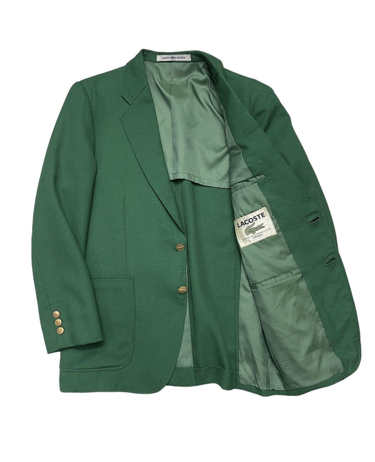 Lacoste Vintage Lacoste France Green Coat Size US M / EU 48-50 / 2 - 2 Thumbnail
