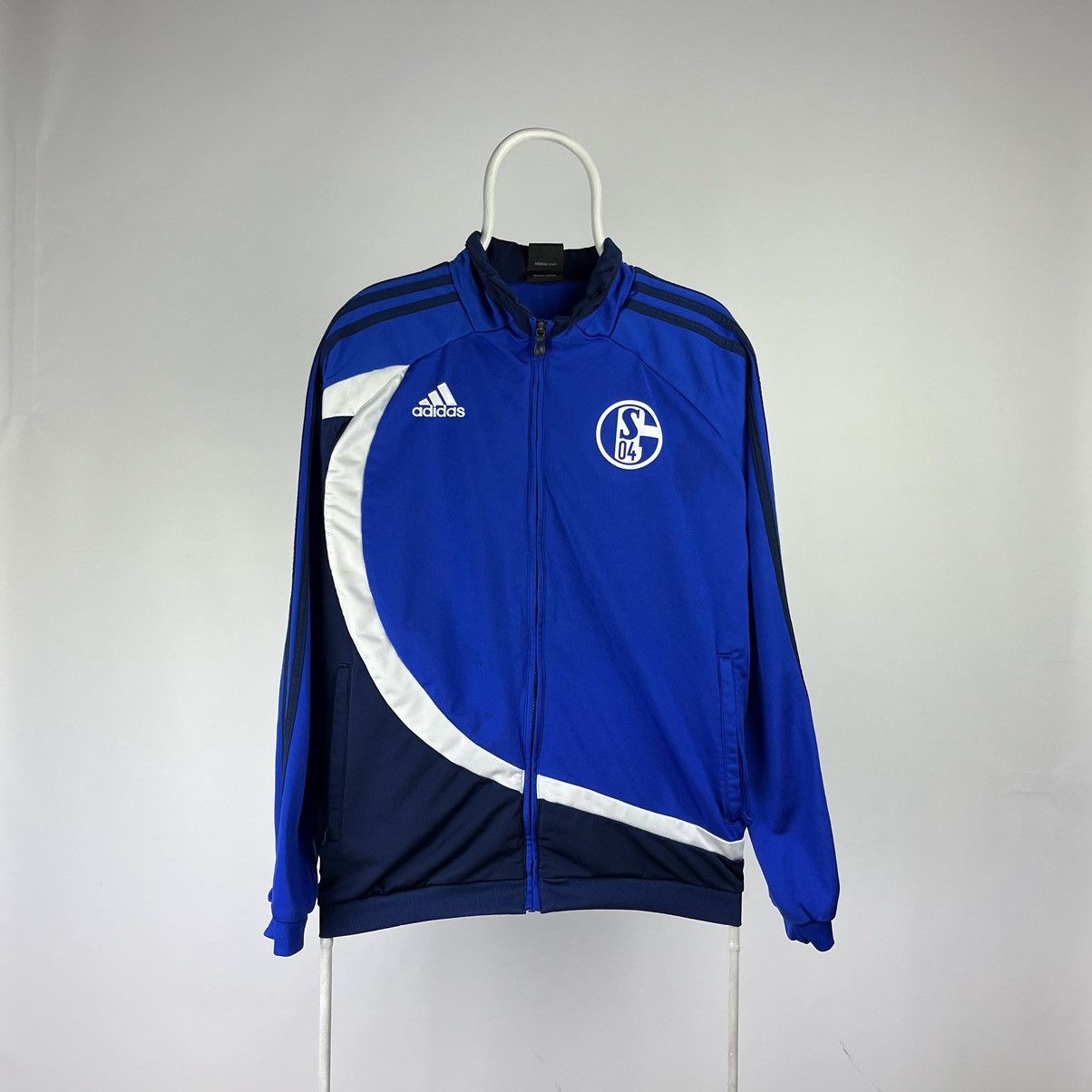 Adidas Adidas track jacket schalke vintage size Medium Size US M / EU 48-50 / 2 - 1 Thumbnail
